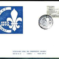 Portugal 1973 commemorative cover for 50 Years of Scouting with illustrated cancel