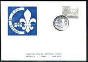 Portugal 1973 commemorative cover for 50 Years of Scouting with illustrated cancel
