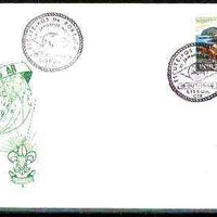 Portugal 1968 commemorative cover for 11th Scout Jamboree with special illustrated cancel