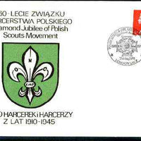 Great Britain 1970 Commemorative cover for Polish Scout & Guide Diamond Jubilee with special illustrated cancel