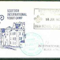 Great Britain 1972 Commemorative cover for Scottish International Scout Camp with special cancel & 'Scout Post'cachet