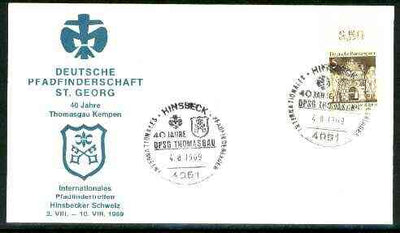 Germany - West 1969 Commemorative cover for 40th Anniversary of St Georg Scouts with special cancel