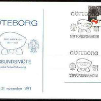 Sweden 1971 Commemorative card for Göteborg Scout Anniversary with special illustrated cancel