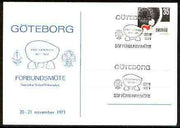 Sweden 1971 Commemorative card for Göteborg Scout Anniversary with special illustrated cancel