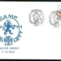 Sweden 1971 Commemorative card for Göteborg Scout Camp Jubilett with special illustrated cancel