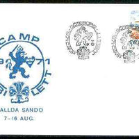 Sweden 1971 Commemorative card for Göteborg Scout Camp Jubilett with special illustrated cancel