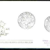 Denmark 1970 Commemorative cover for Gelsted Scouts 50th Anniversary with special illustrated (Wolf) cancel