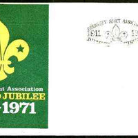 Guernsey 1971 Commemorative cover for Guernsey Scouts Diamond Jubilee with special illustrated cover