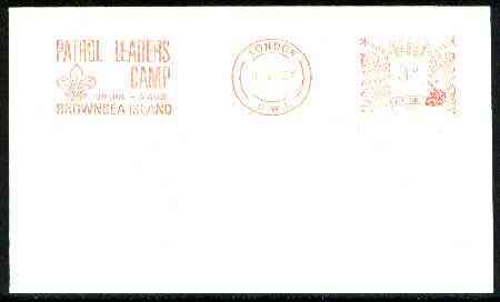 Great Britain 1967 cover with Brownsea Island Patrol Leaders Camp meter cancel