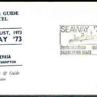 Great Britain 1973 Commemorative cover for 'Seaway 73' (Scout & Guide Cruise) with illustrated cancel
