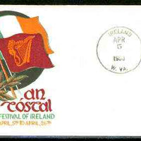 United States 1953 illustrated cover for Festival of Ireland with IRELAND (W VA) cancel