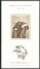 Brazil 1979 UPU Rowland Hill rouletted souvenir sheet overprinted 'British Flying Post Office, Air Mail 50p' in purple additionally opt'd 'Rio de Janeiro, Rowland Hill Centenary Flight' in red
