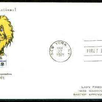 United States 1952 Lions International 25th Anniversary illustrated cover bearing Care stamp with first day cancel