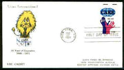 United States 1952 Lions International 25th Anniversary illustrated cover bearing Care stamp with first day cancel