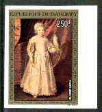 Dahomey 1974 Death Anniversary of Philippe de Champaigne (Painter) 250f imperf from limited printing unmounted mint, as SG 556