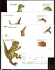 Rumania 1994 Prehistoric Animals set of 4 illustrated postal stationery envelopes (60L values) unused (limited edition)