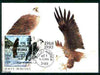 Rumania 1992 American Bald Eagle 6L (as SG 5478) on maximum card with special illustrated 'Eagle' cancellation