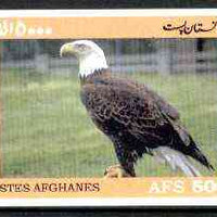 Afghanistan 1999 American Bald Eagle #1 imperf m/sheet unmounted mint