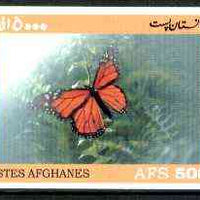 Afghanistan 1999 Butterflies #2 imperf m/sheet unmounted mint