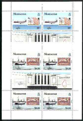 Montserrat 1980 'London 1980' Stamp Exhibition set of 6 unmounted mint, SG 460-65