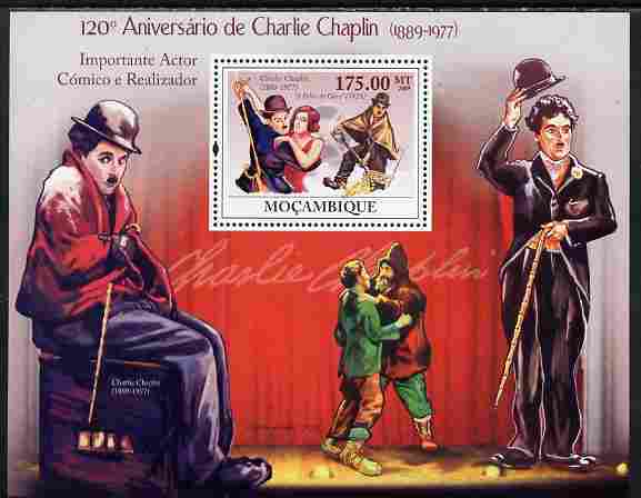 Mozambique 2009 120th Anniversary of Charlie Chaplin perf s/sheet unmounted mint