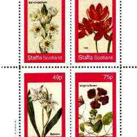 Staffa 1982 Flowers #33 (Star of Bethlehem, Ixia, Babiana & Virgin's Bower) perf set of 4 values unmounted mint