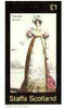 Staffa 1982 French Revolution Costumes #03 imperf souvenir sheet (£1 value, Costume de Cour) unmounted mint