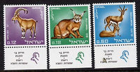 Israel 1967 Nature Reserves set of 3 with tabs unmounted mint, SG 374-6