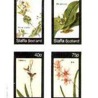 Staffa 1982 Flowers #35 (Honey Suckle, Melanthium, Babiana & Ixia) imperf set of 4 values unmounted mint