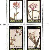 Staffa 1982 Flowers #36 (Epidendrum, Morea, Melaspherula & Corn Flag) perf set of 4 values unmounted mint