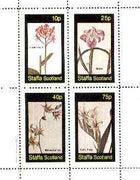 Staffa 1982 Flowers #36 (Epidendrum, Morea, Melaspherula & Corn Flag) perf set of 4 values unmounted mint