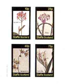 Staffa 1982 Flowers #36 (Robinia) imperf souvenir sheet (£1 value) unmounted mint