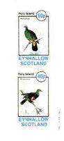Eynhallow 1982 Birds #25 (Monachus & Purpuratus) imperf set of 2 values unmounted mint