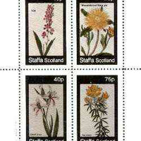 Staffa 1982 Flowers #37 (Ixia, Mesembryanthemum, Gladiolus & Genista) perf set of 4 values unmounted mint