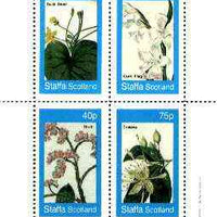 Staffa 1982 Flowers #38 (Buck Bean, Corn Flag, Thrift & Crateva) perf set of 4 values unmounted mint