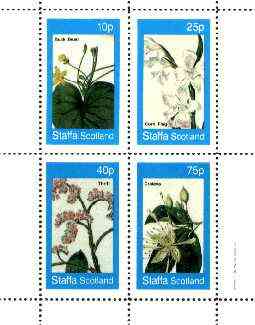 Staffa 1982 Flowers #38 (Buck Bean, Corn Flag, Thrift & Crateva) perf set of 4 values unmounted mint