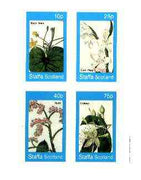 Staffa 1982 Flowers #38 (Buck Bean, Corn Flag, Thrift & Crateva) imperf set of 4 values unmounted mint