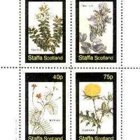 Staffa 1982 Flowers #39 (Veronica, Teucrium, Ipomcea & Argemone) perf set of 4 values unmounted mint