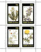 Staffa 1982 Flowers #39 (Veronica, Teucrium, Ipomcea & Argemone) perf set of 4 values unmounted mint