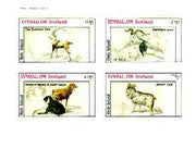 Eynhallow 1982 Sheep & Goats (Ibex, Cashmere Goats, etc) imperf sheet containing set of 4 values unmounted mint