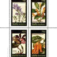 Staffa 1982 Flowers #40 (Pentstemon, Columnea, Cattleya & Brugmansia) perf set of 4 values unmounted mint