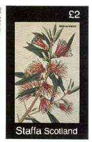 Staffa 1982 Flowers #41 (Metrosideros) imperf deluxe sheet (£2 value) unmounted mint