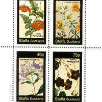 Staffa 1982 Flowers #42 (Loasa, Tropaeolum, Rondeletia & Echites) perf set of 4 values unmounted mint