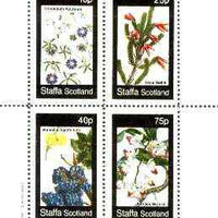 Staffa 1982 Flowers #43 (Tropaolum, Erica, Mahonia & Aerides) perf set of 4 values unmounted mint