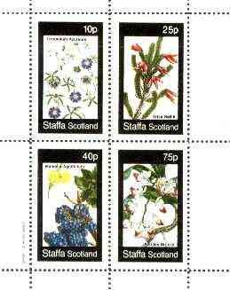 Staffa 1982 Flowers #43 (Tropaolum, Erica, Mahonia & Aerides) perf set of 4 values unmounted mint