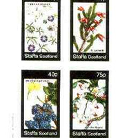 Staffa 1982 Flowers #43 (Tropaolum, Erica, Mahonia & Aerides) imperf set of 4 values unmounted mint