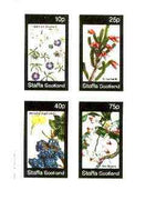 Staffa 1982 Flowers #43 (Tropaolum, Erica, Mahonia & Aerides) imperf set of 4 values unmounted mint