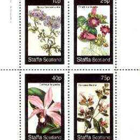 Staffa 1982 Flowers #44 (Campanulata, Pharbitis, Cattleya & Corraea) perf set of 4 values unmounted mint
