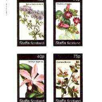 Staffa 1982 Flowers #44 (Campanulata, Pharbitis, Cattleya & Corraea) imperf set of 4 values unmounted mint