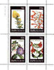 Staffa 1982 Flowers #45 (Oxylobium, Gesnera, Achimenes & Mimulus) perf set of 4 values unmounted mint